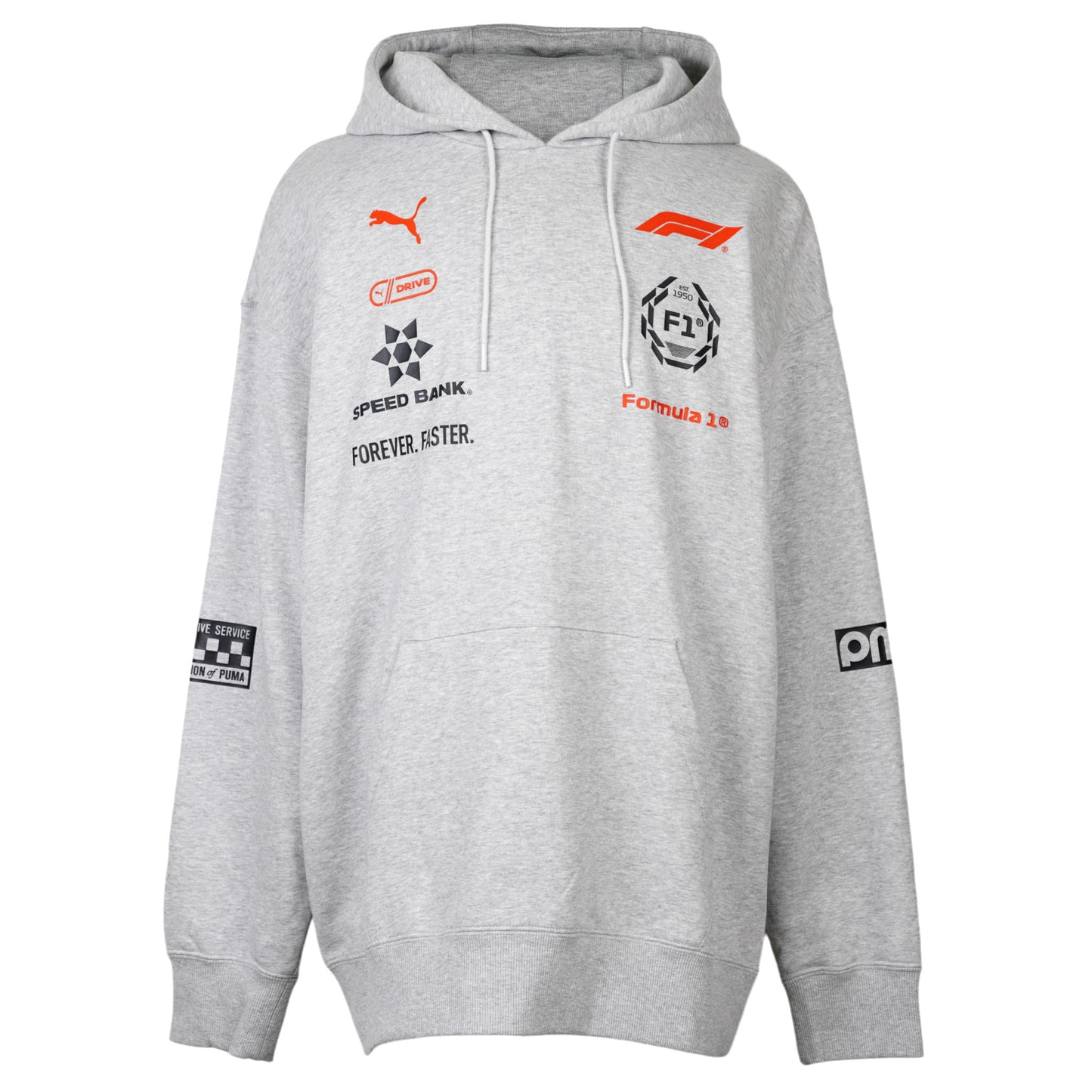 F1 RACING HOODIE / 01:LIGHT GRAY HE