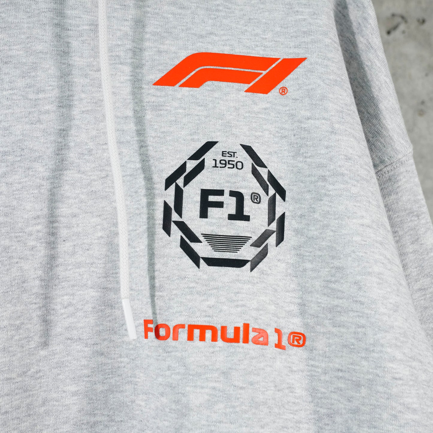 F1 RACING HOODIE / 01:LIGHT GRAY HE