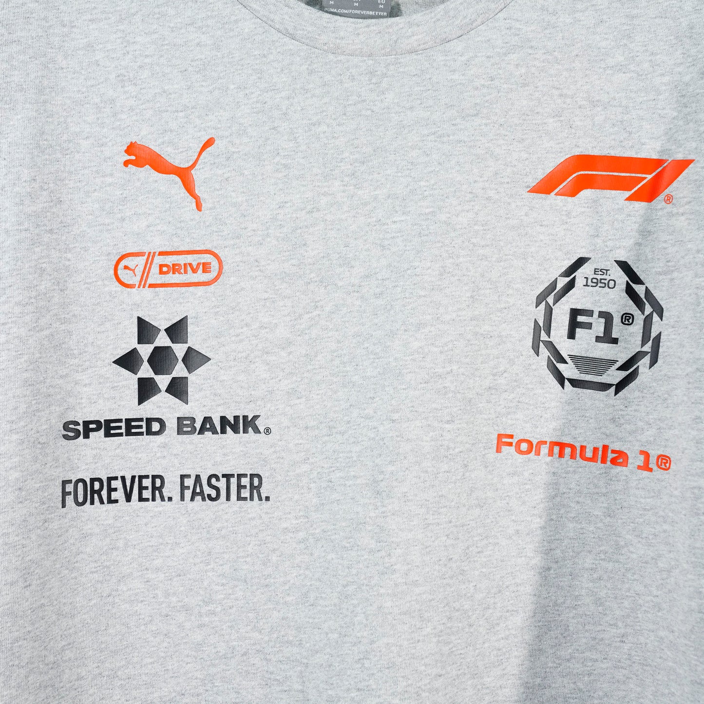 F1 RACING TEE / 01:LIGHT GRAY HE