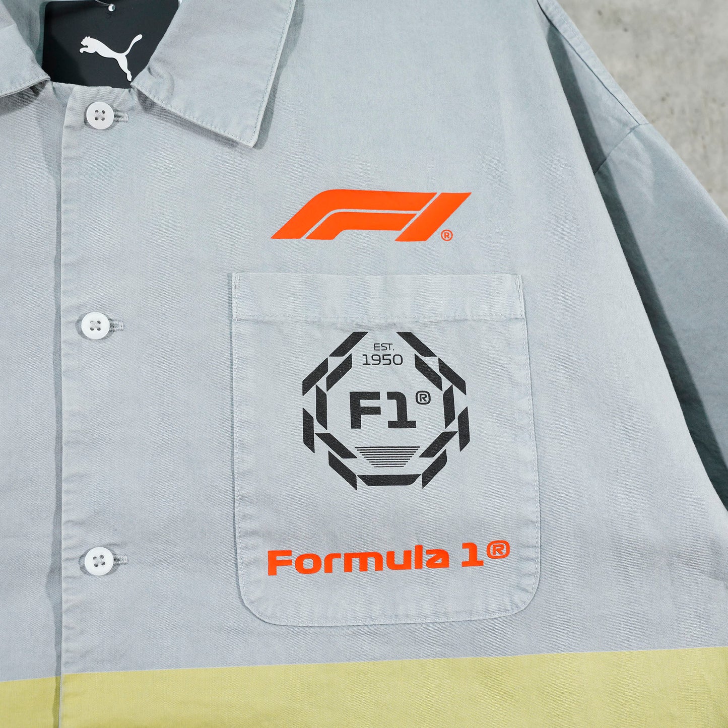 F1 RACING SHIRT / 01:FEATHER GRAY