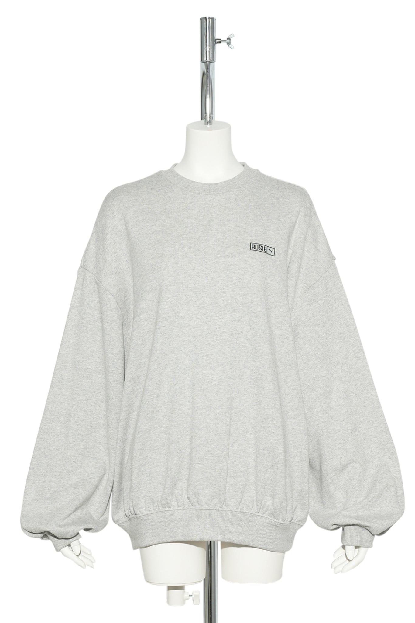 PUMA x ROSÉ OVERSIZED CREW TR / 10:FLAT LIGHT GRAY HEATHER