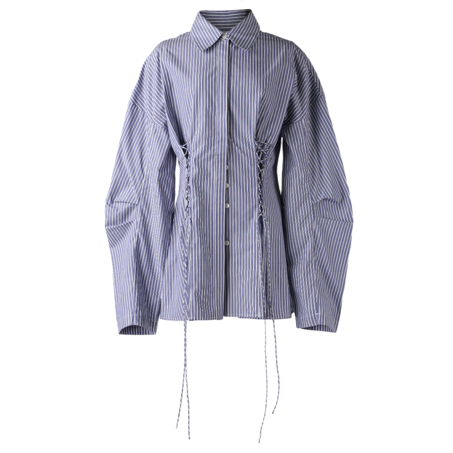 LACED BUTTON DOWN / BANKER STRIPES