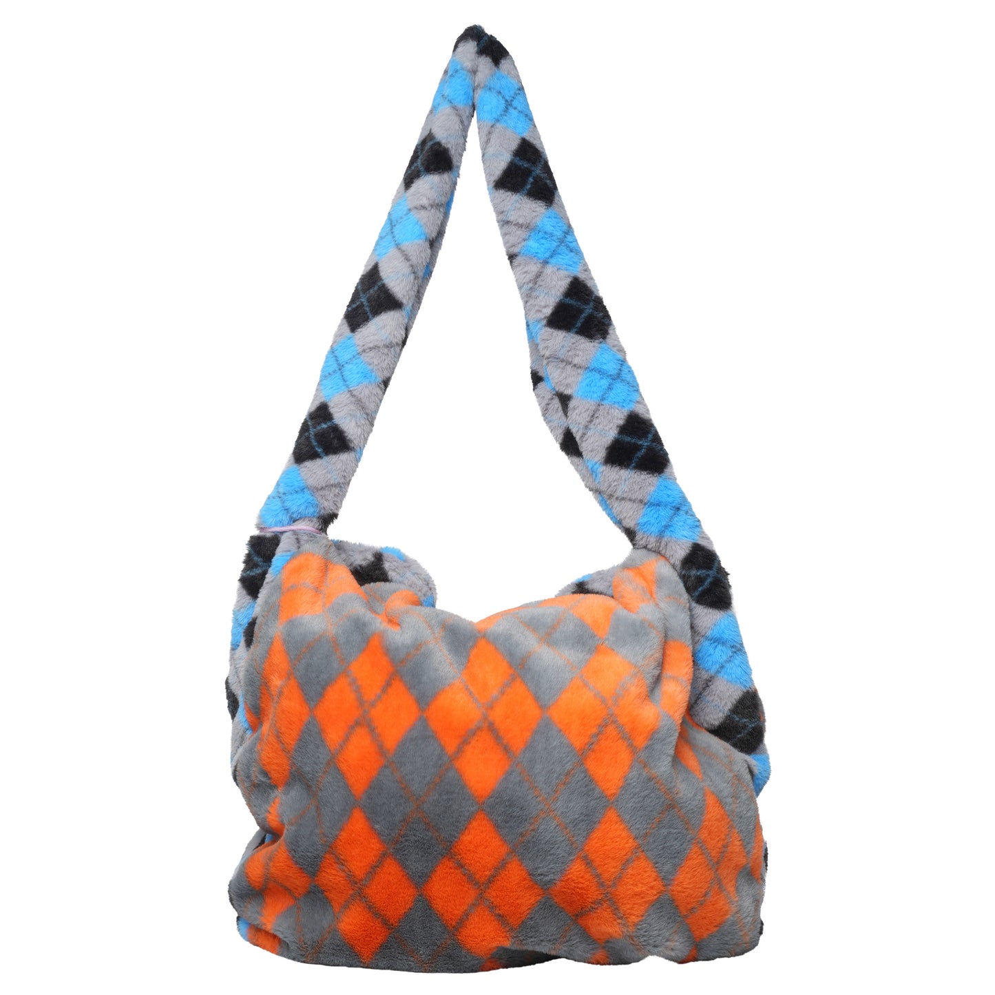 CHECKED LEOPARD BAG-L / MULTI COLOR