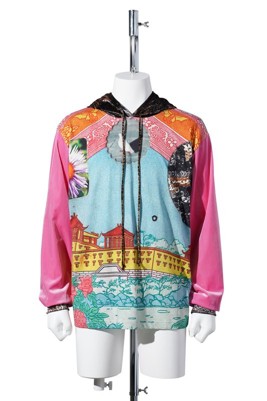 VINTAGE PHOTO ABLUM HOODIE / PINK