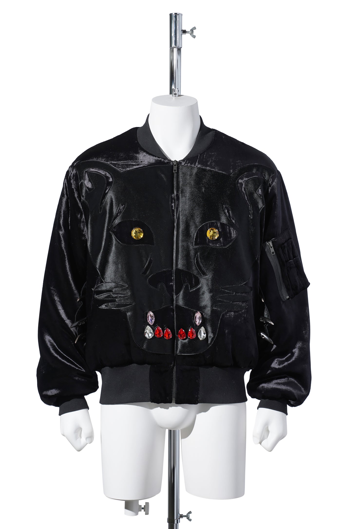 BLACK PANTHER BOMBER JACKET / BLACK