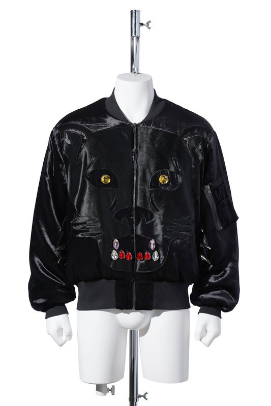 BLACK PANTHER BOMBER JACKET / BLACK