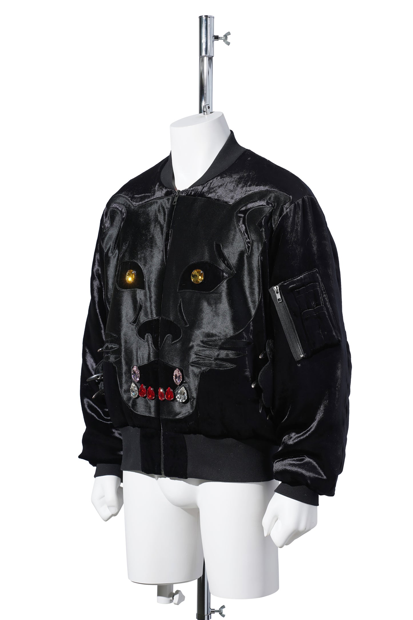BLACK PANTHER BOMBER JACKET / BLACK