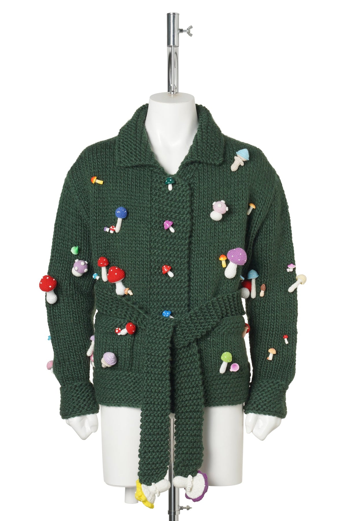 WILD MUSHROOM CARDIGEN / DARK GREEN