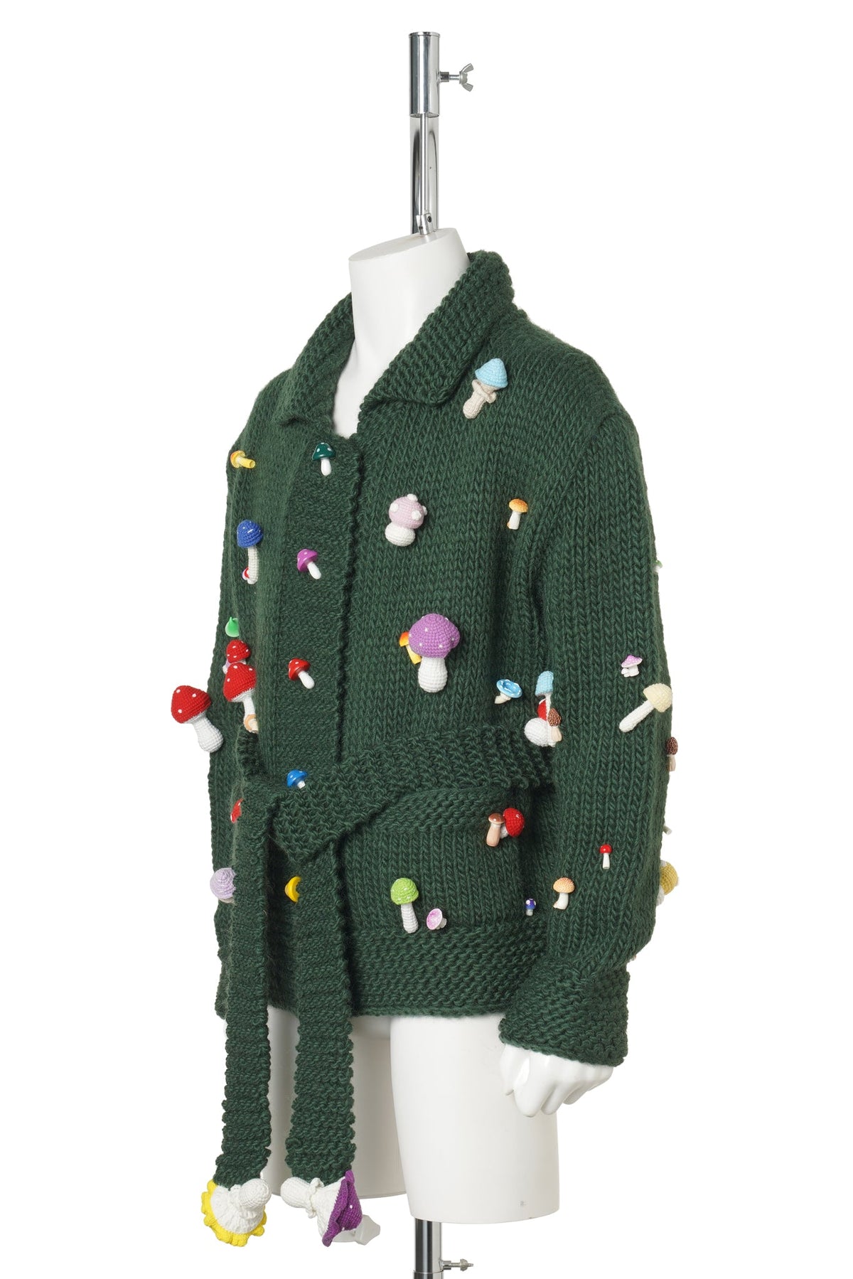 WILD MUSHROOM CARDIGEN / DARK GREEN
