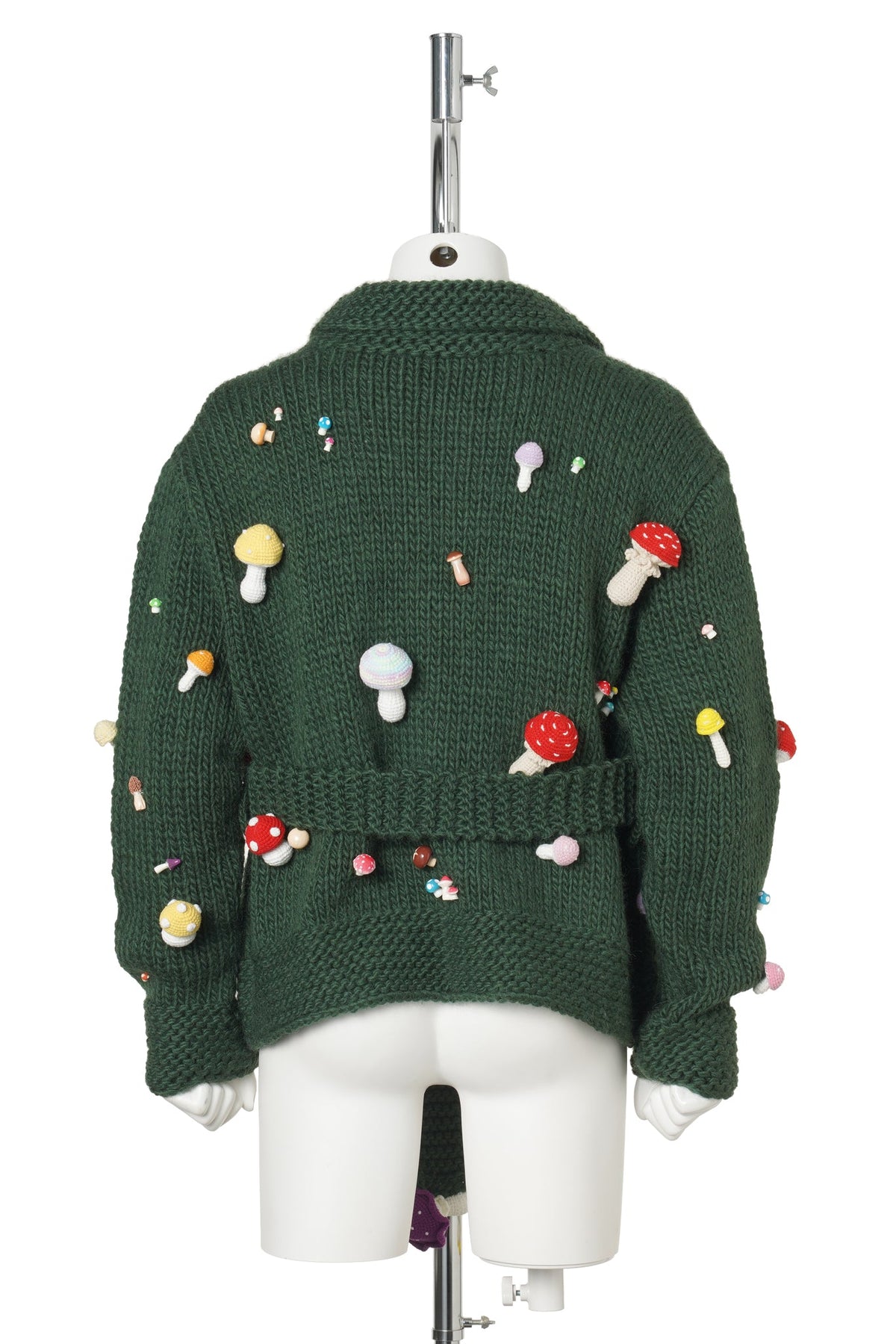 WILD MUSHROOM CARDIGEN / DARK GREEN