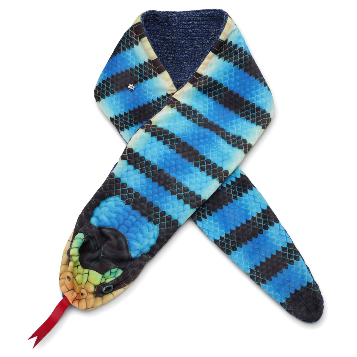 SNAKE SCARF / BLUE