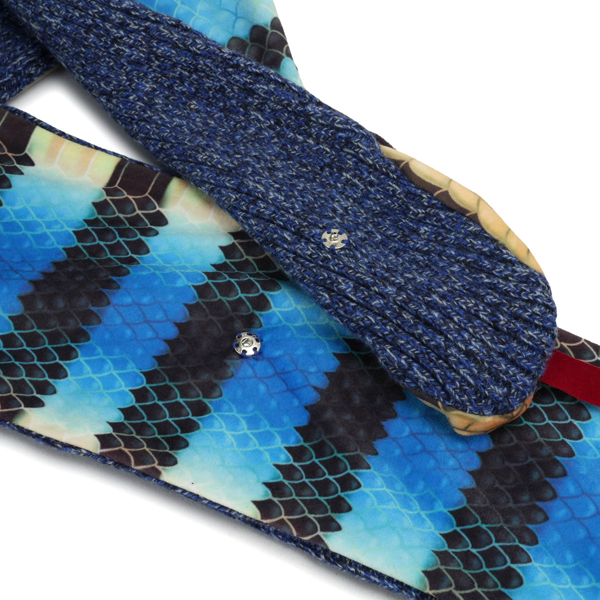 SNAKE SCARF / BLUE