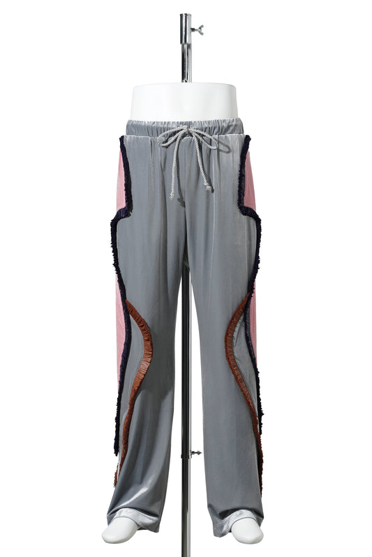 SCARECROW TRACK PANTS / GRAY/PINK