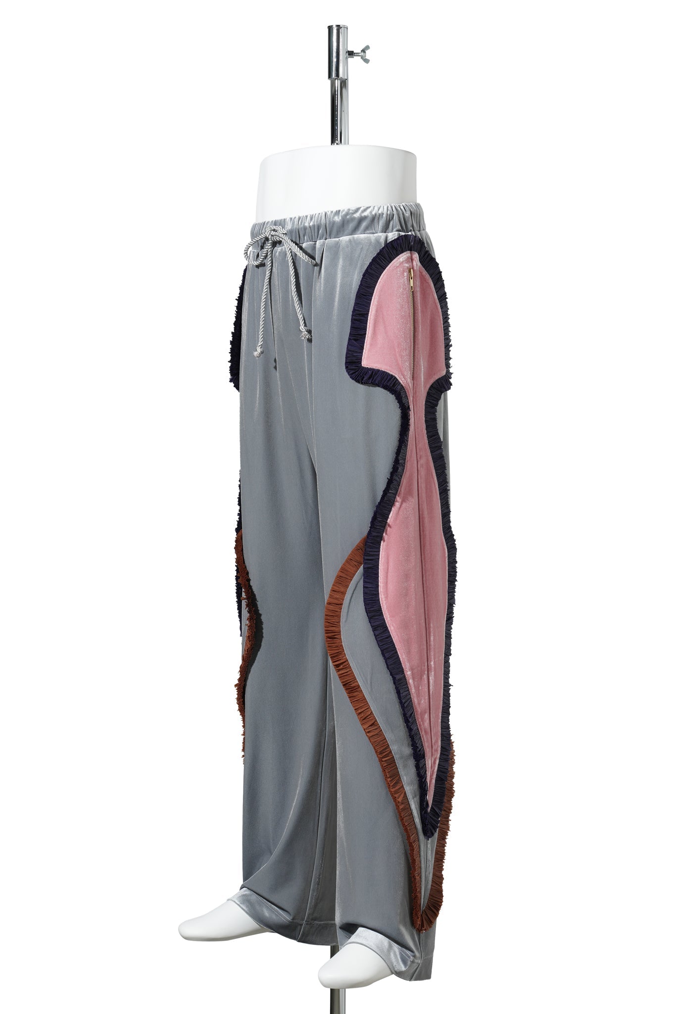 SCARECROW TRACK PANTS / GRAY/PINK