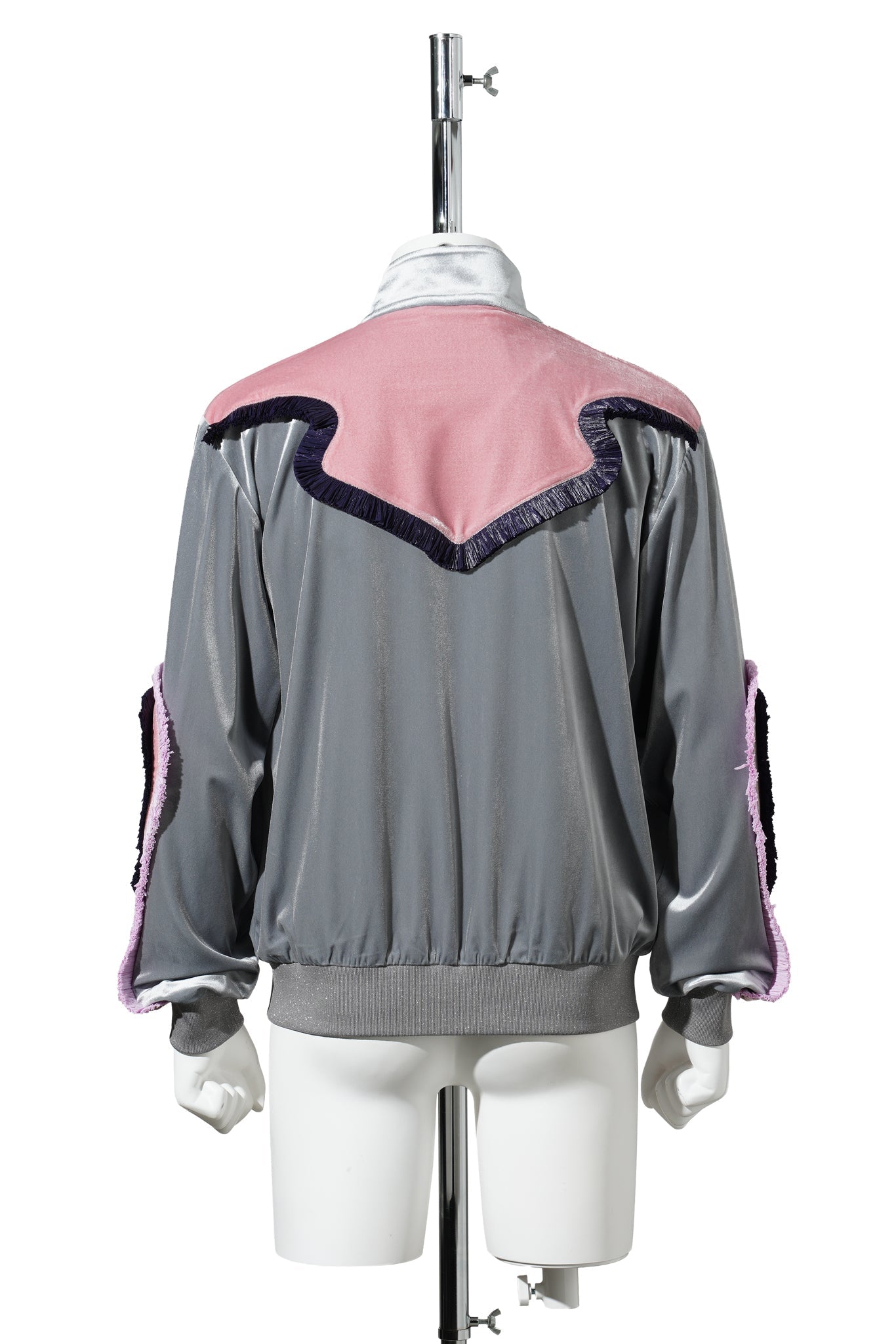 SCARECROW TRACK JACKET / GRAY/PINK