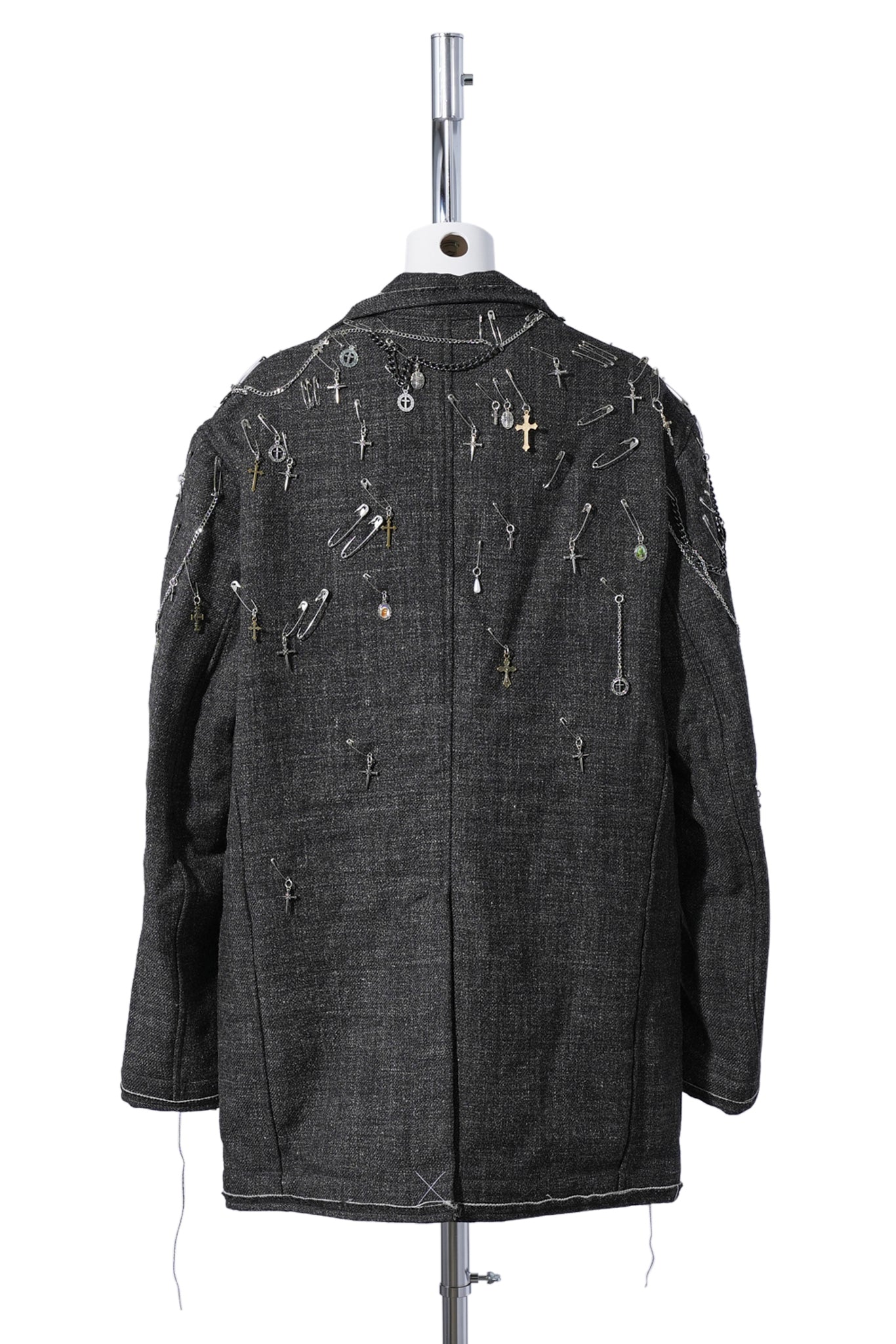 FRAY RAGGED BLAZER / R561A:DARK GREY