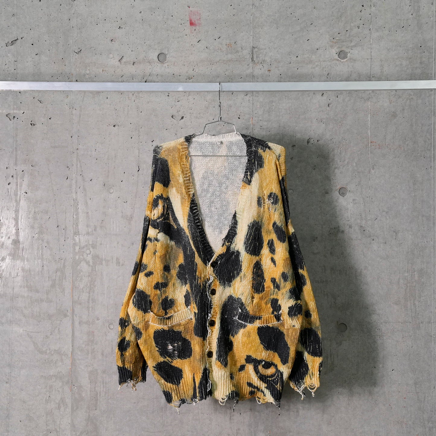 PRINTED OVERSIZED CARDIGAN / Y191B:LEOPARD