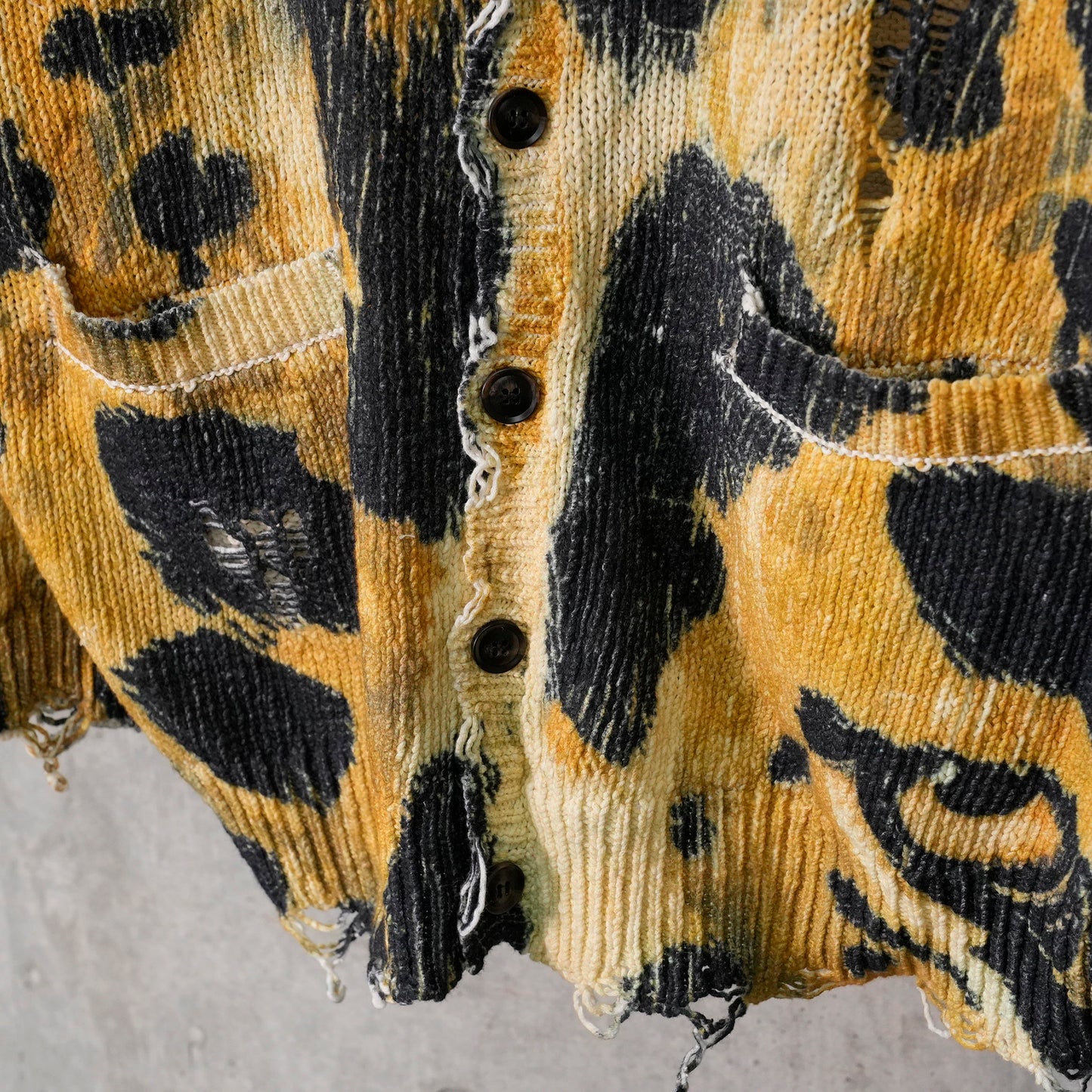 PRINTED OVERSIZED CARDIGAN / Y191B:LEOPARD