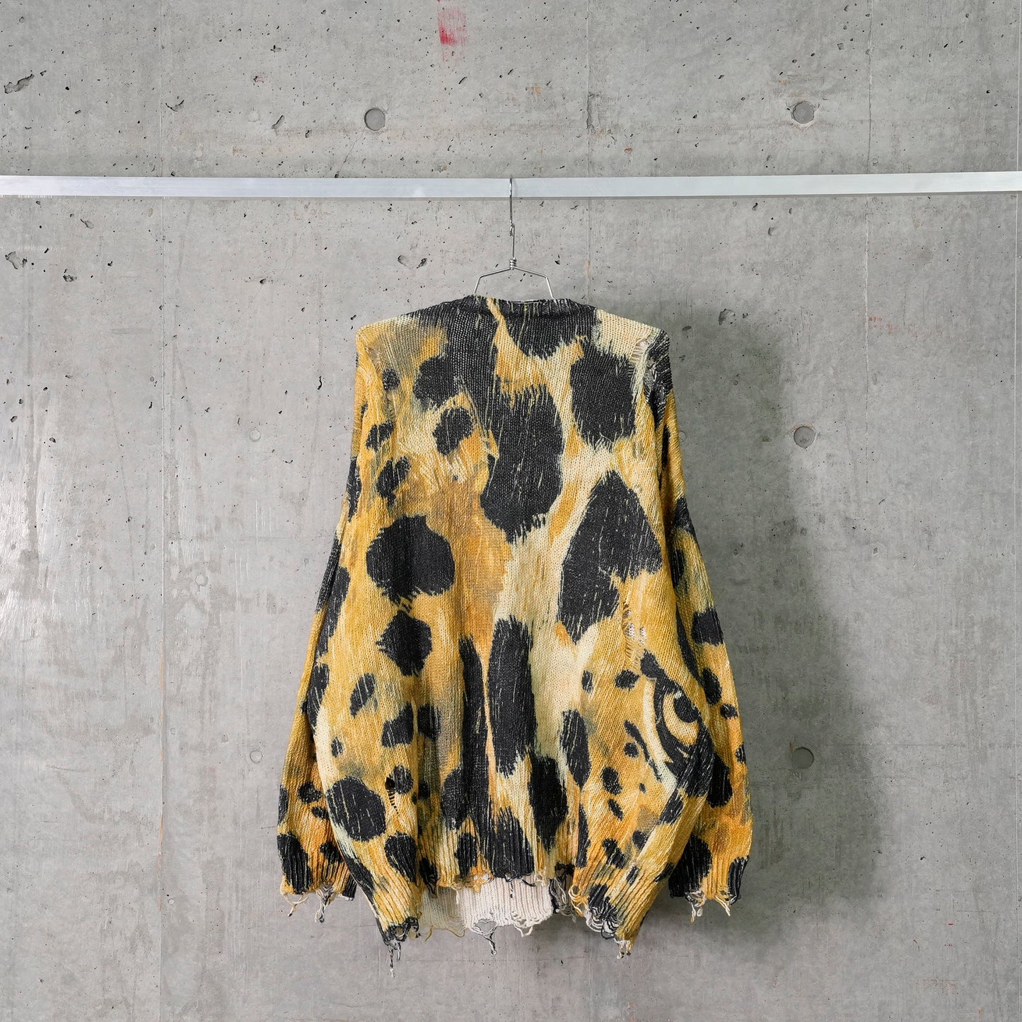 PRINTED OVERSIZED CARDIGAN / Y191B:LEOPARD