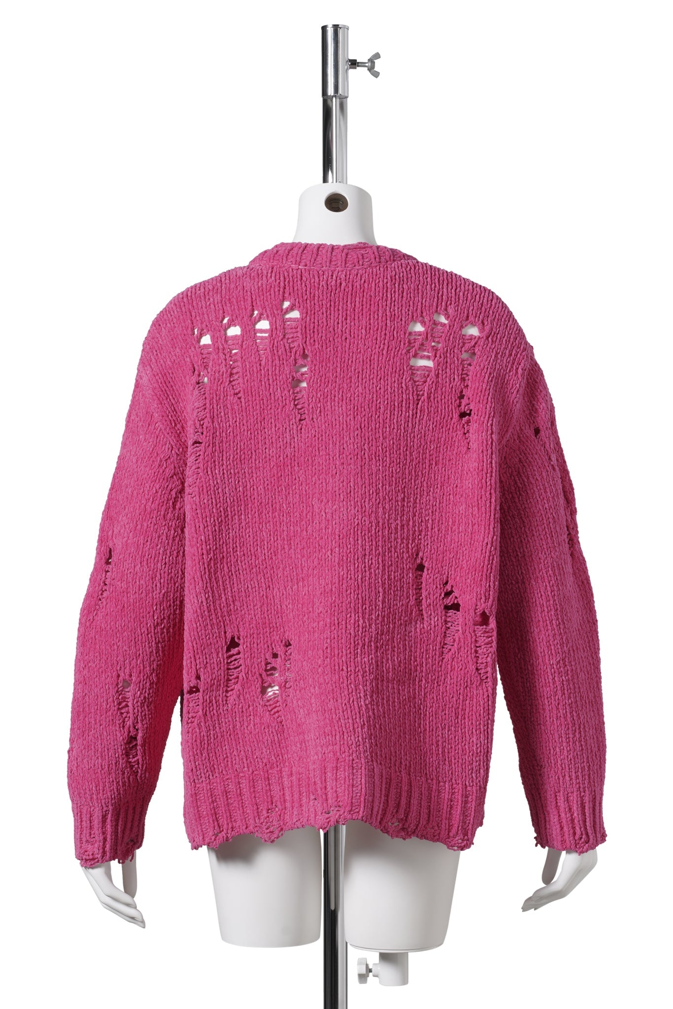 BOY CREWNECK CARDIGAN / PINK