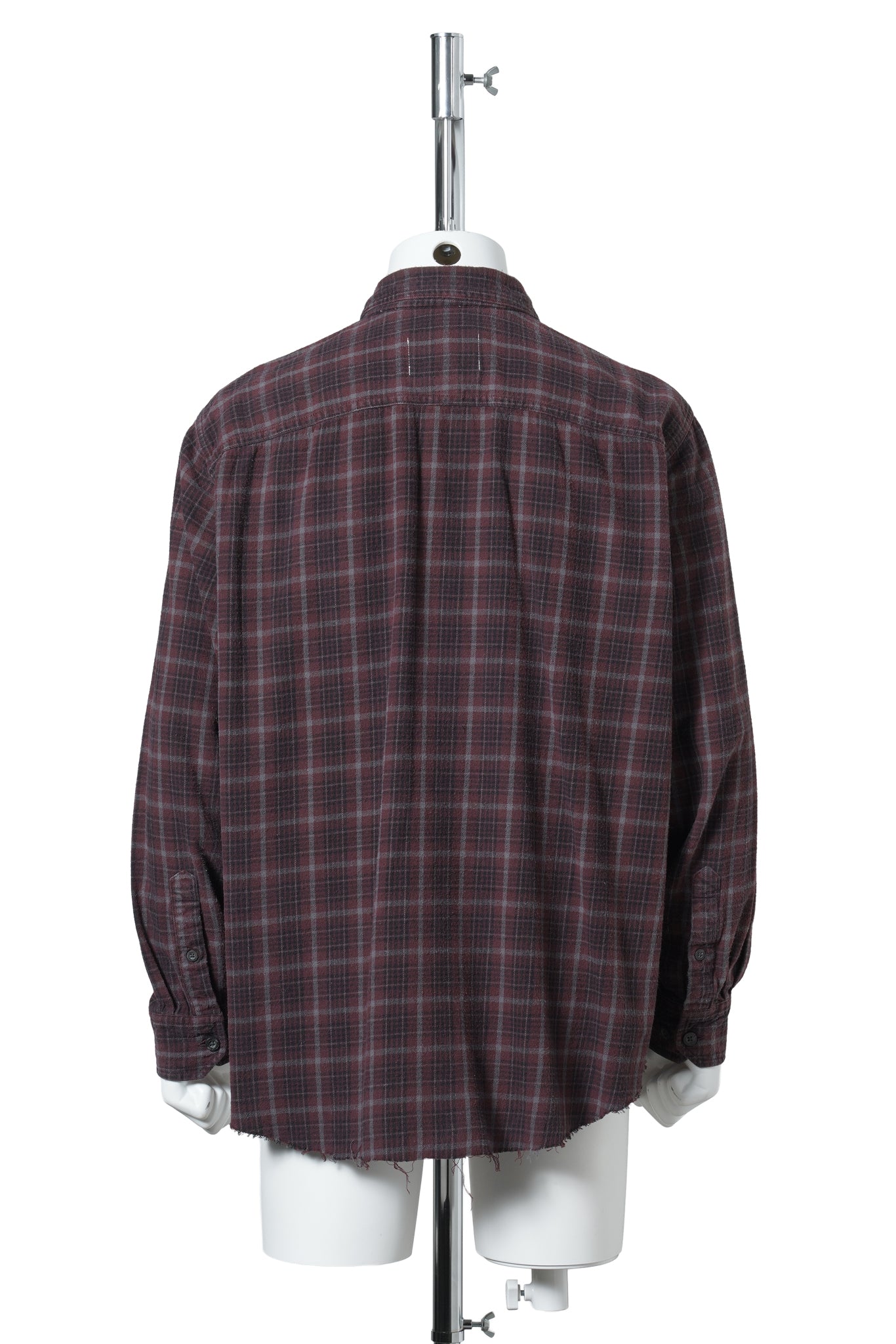 PANEL PATCHWORK SHIRT / RED