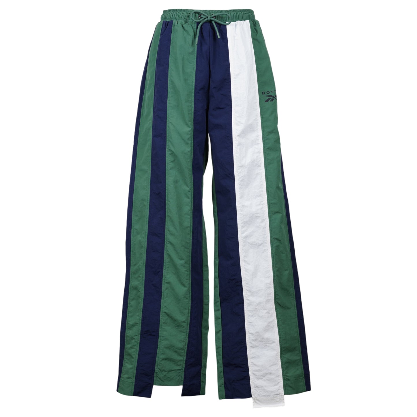 PANELED TRACK PANTS / NAVY/FOREST GREEN