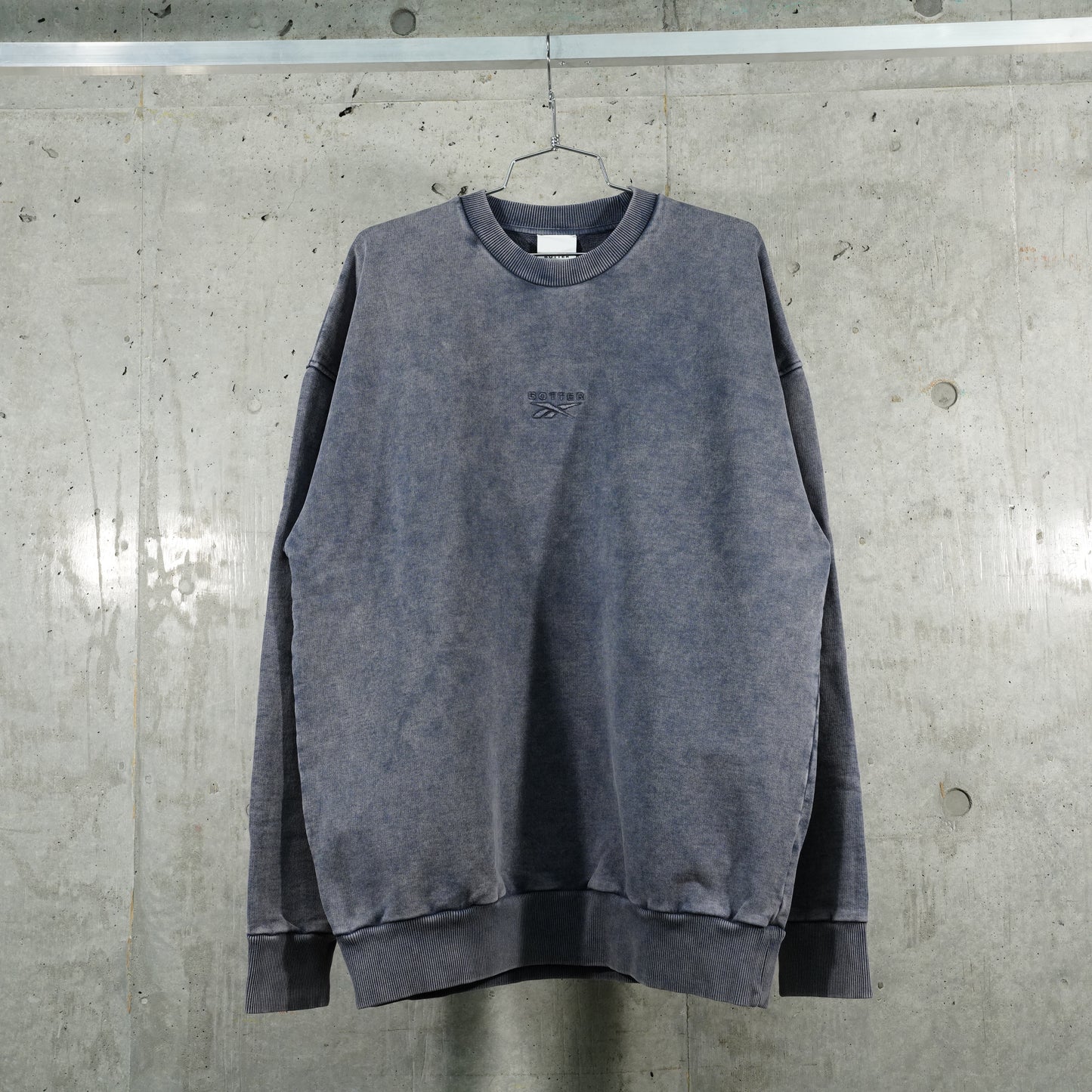 TROMPE L OEIL CREWNECK / NAVY