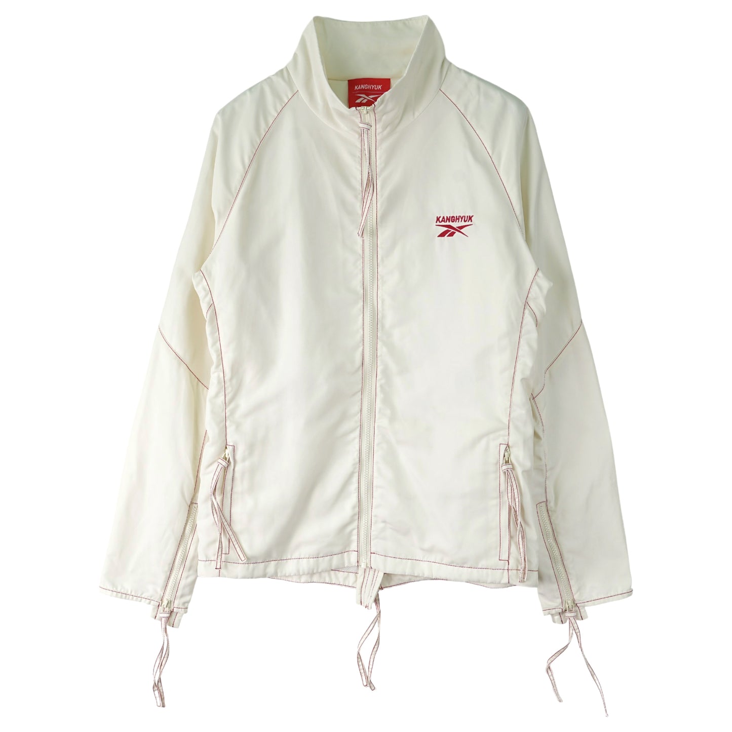 TRACK JACKET / WHITE/RED