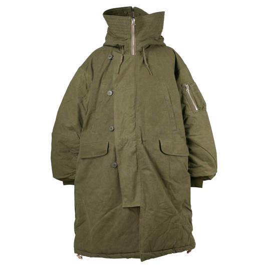 HOODED DOWN COAT / KHAKI