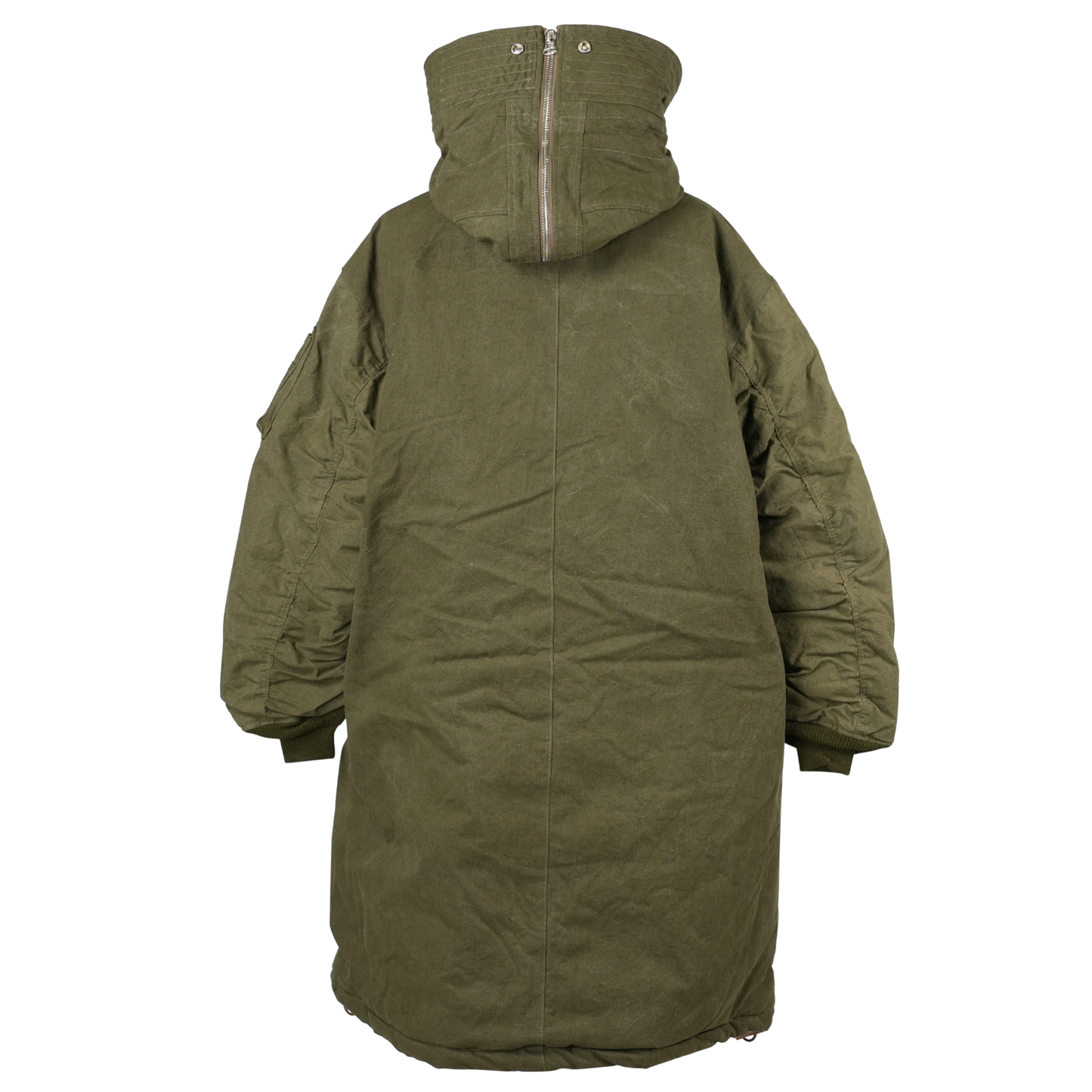 HOODED DOWN COAT / KHAKI