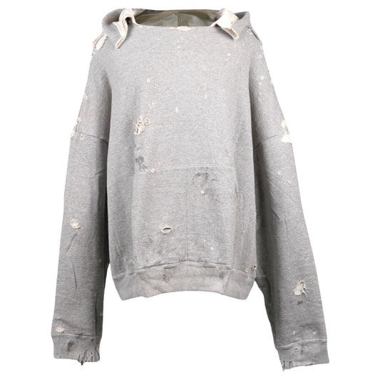 DOUBLE FACE HOODIE / GRAY