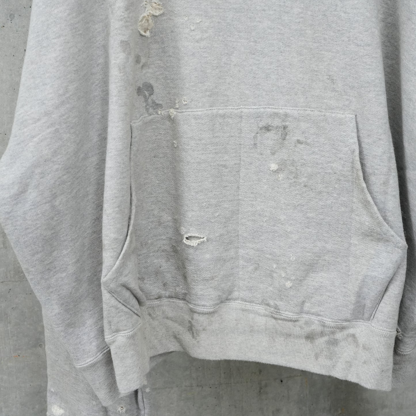 DOUBLE FACE HOODIE / GRAY