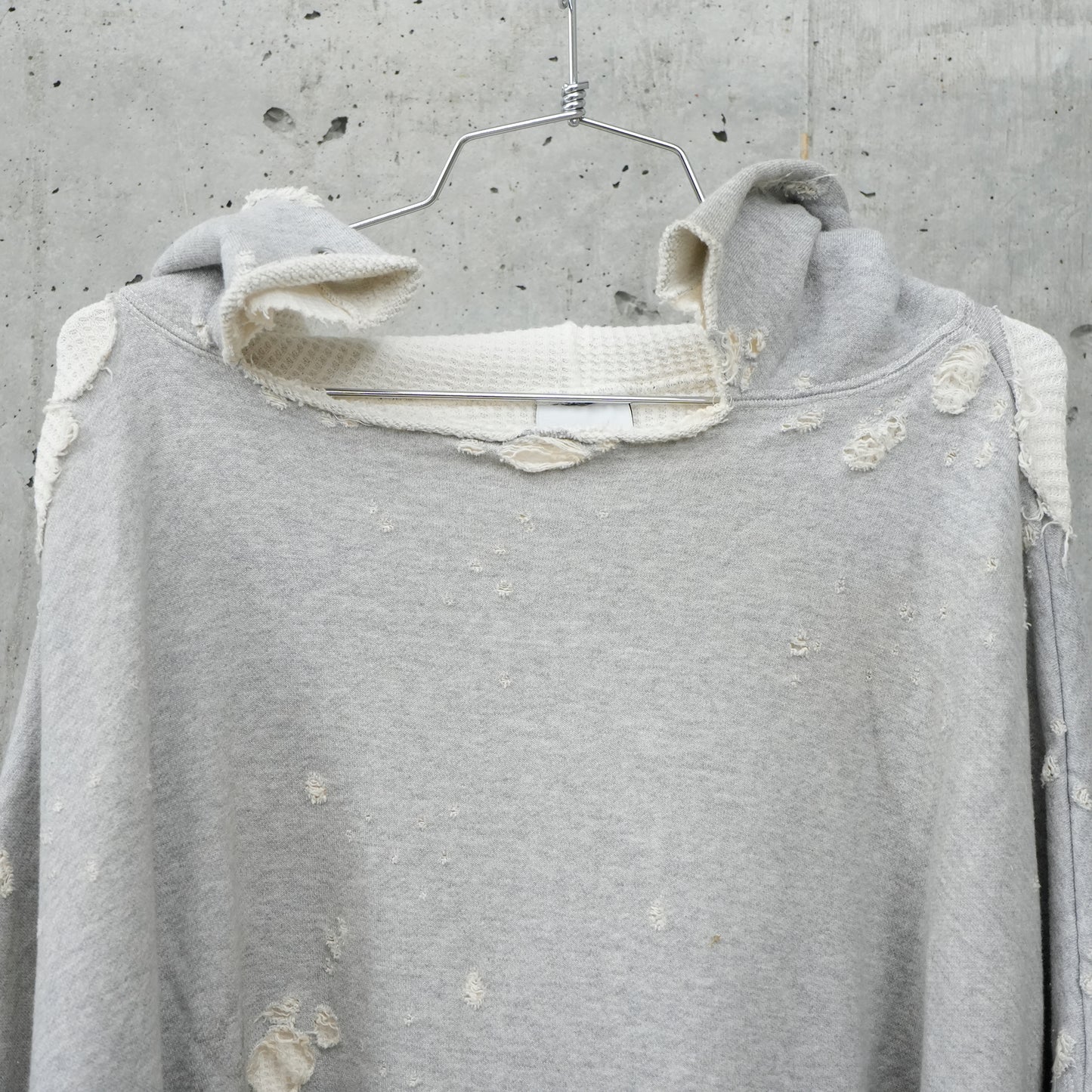 DOUBLE FACE HOODIE / GRAY