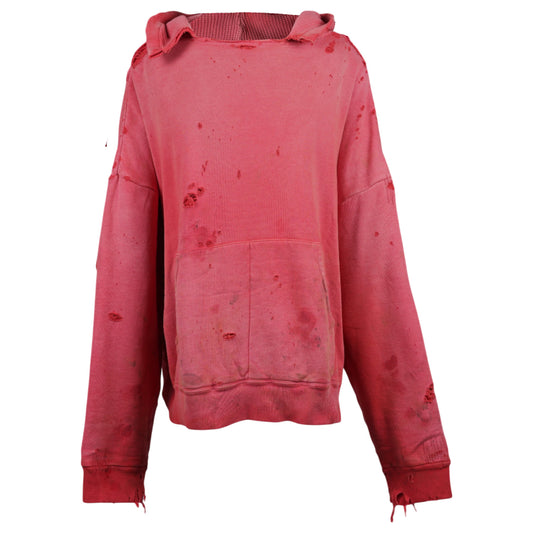 DOUBLE FACE HOODIE / RED