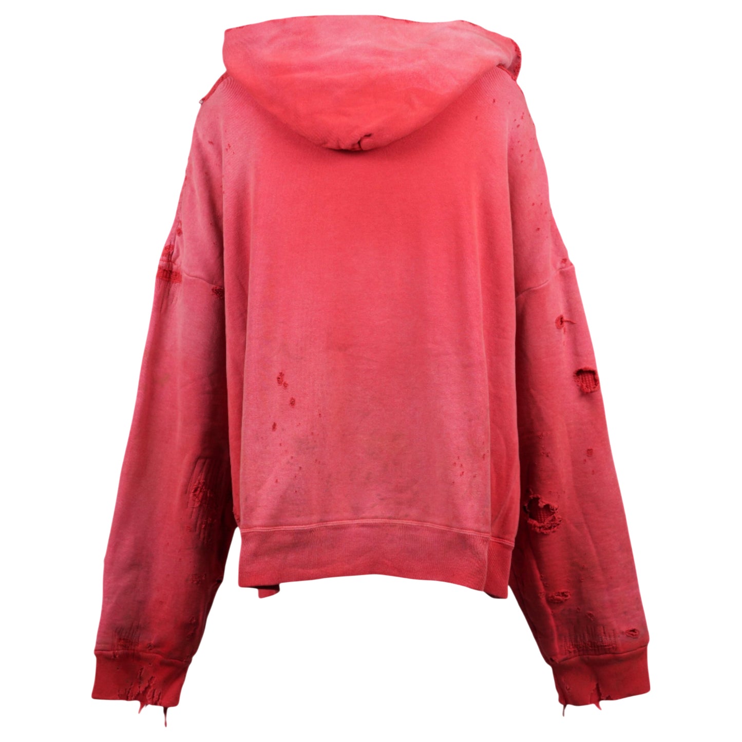 DOUBLE FACE HOODIE / RED