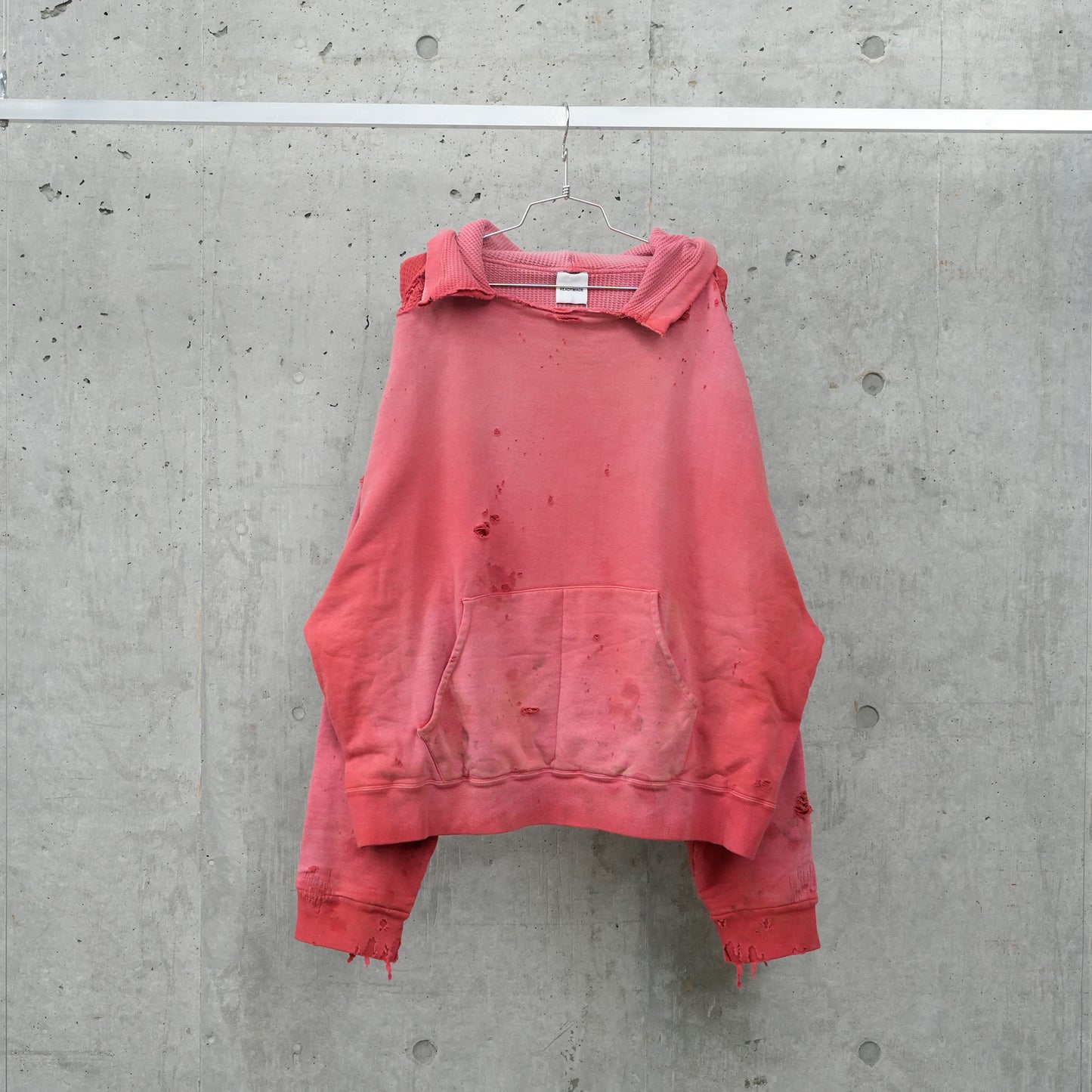 DOUBLE FACE HOODIE / RED