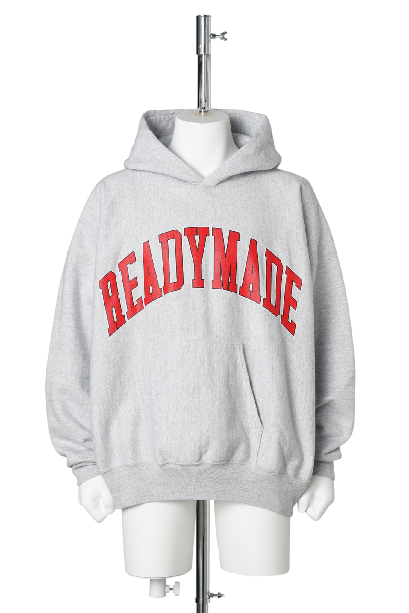 HOODIE ARCH LOGO / GRAY