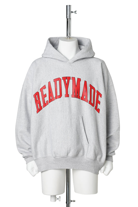 HOODIE ARCH LOGO / GRAY
