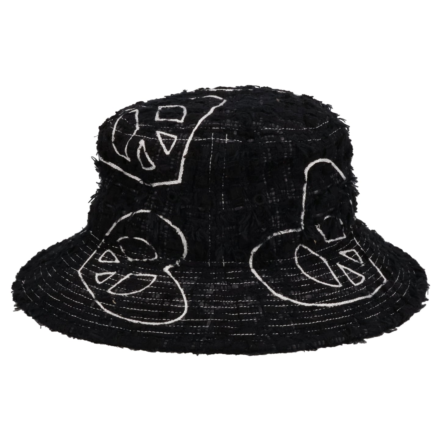 TWEED BUCKET HAT / BLACK