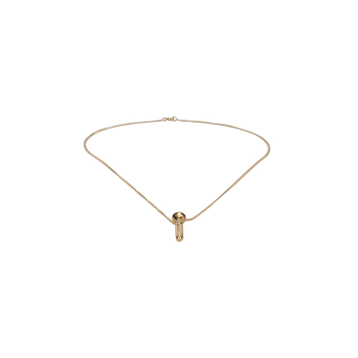 RICHARDSON BRAZZERS SCREW NECKLACE / GOLD