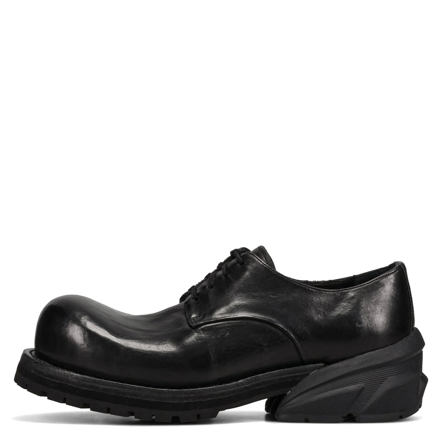 WASHING MACHINE MEN'S  DRESS LEATHER SHOES / BLACK