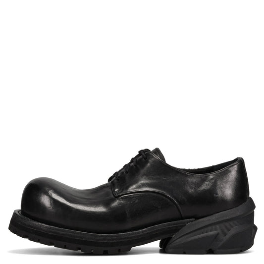 WASHING MACHINE MEN'S  DRESS LEATHER SHOES / BLACK