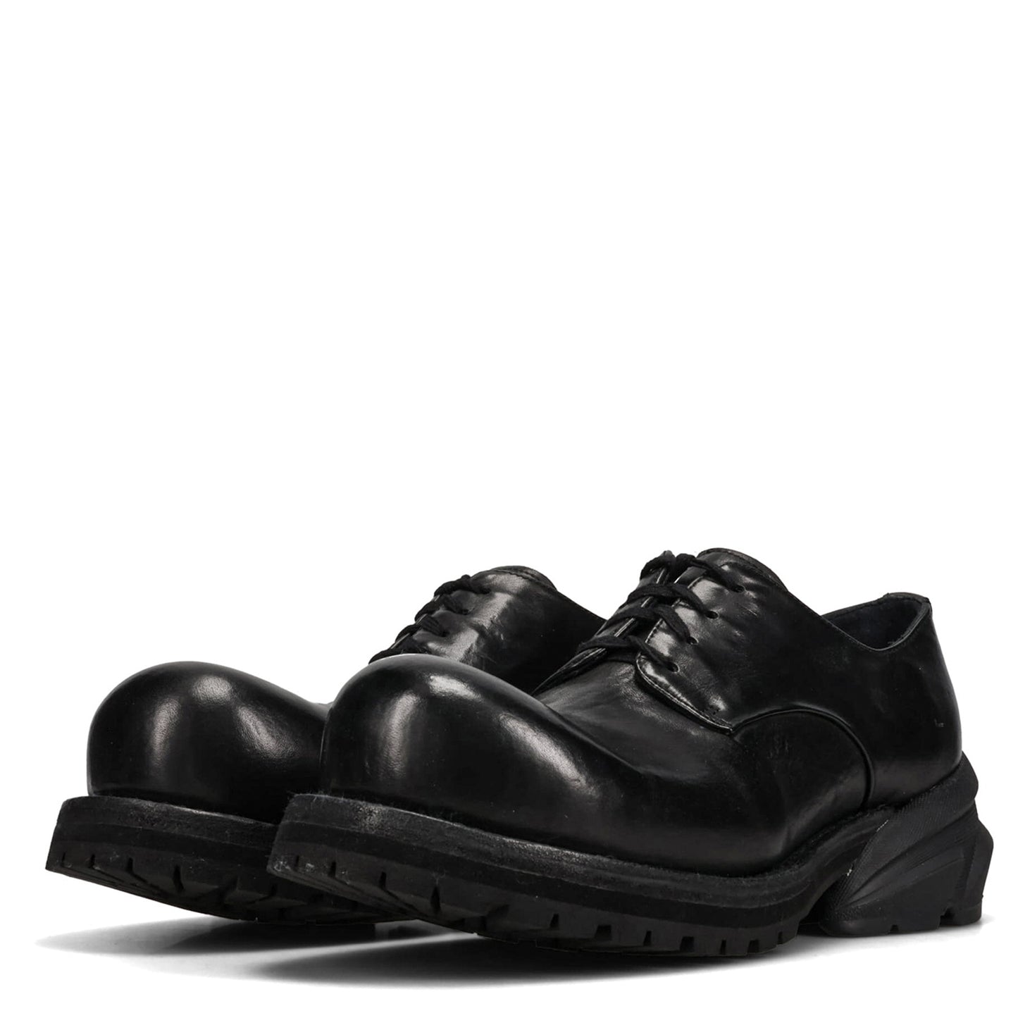 WASHING MACHINE MEN'S  DRESS LEATHER SHOES / BLACK