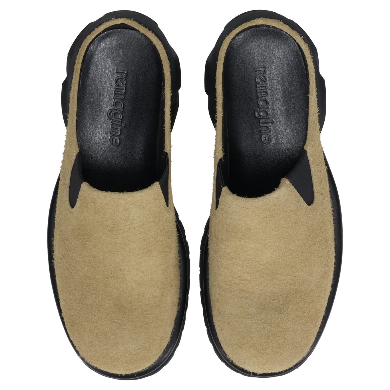 WARM UP MEN'S DRESS CASUAL SHOES / MOSS GREEN