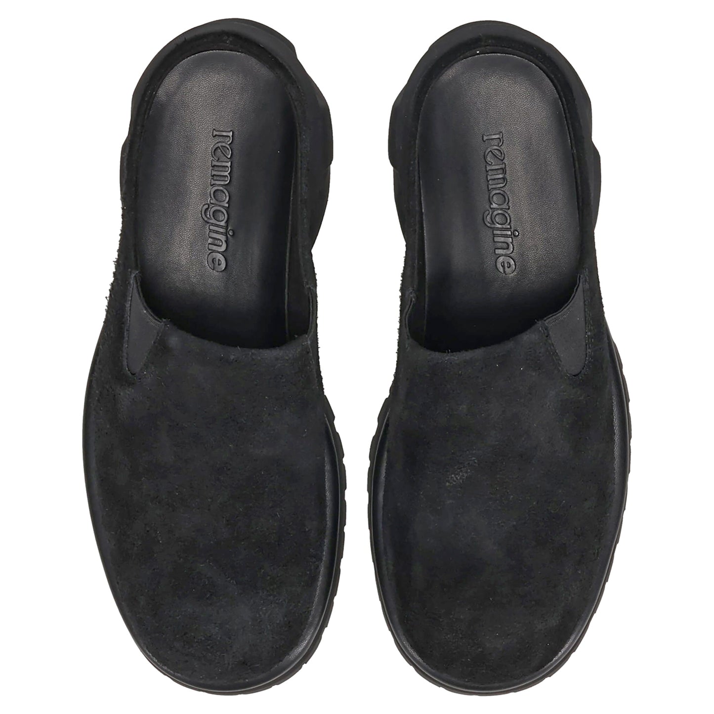 WARM UP MEN'S DRESS CASUAL SHOES / BLACK