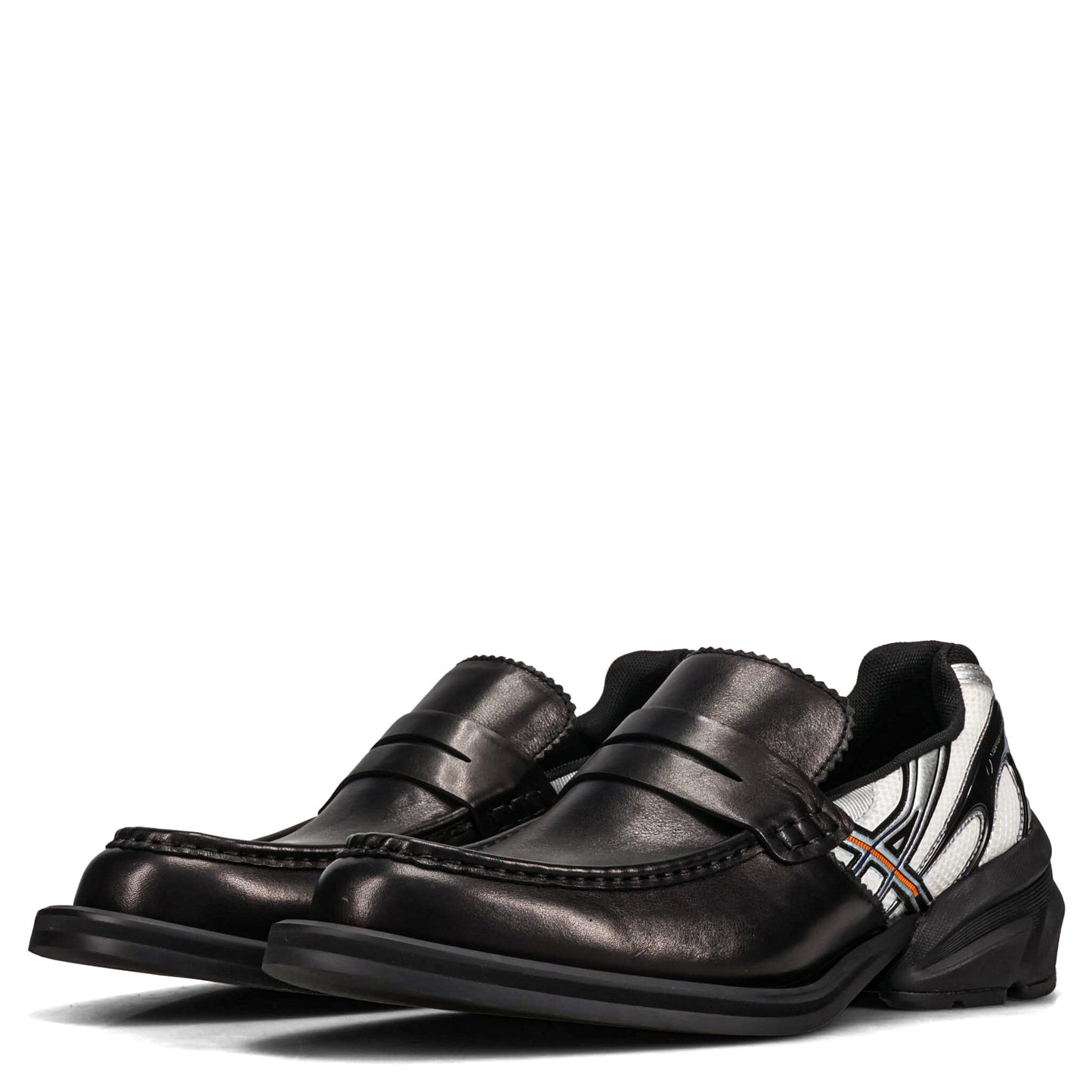 LOAFER LAUNCH / BLACK/WHITE/SILVER