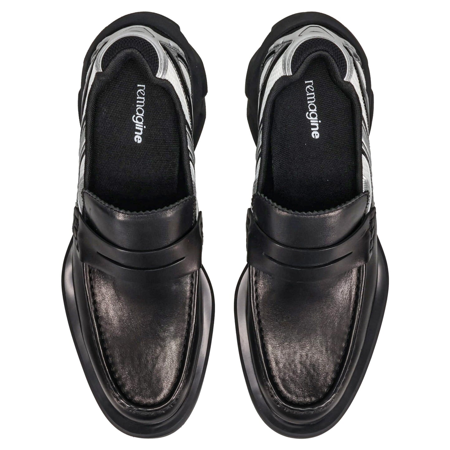 LOAFER LAUNCH / BLACK/WHITE/SILVER