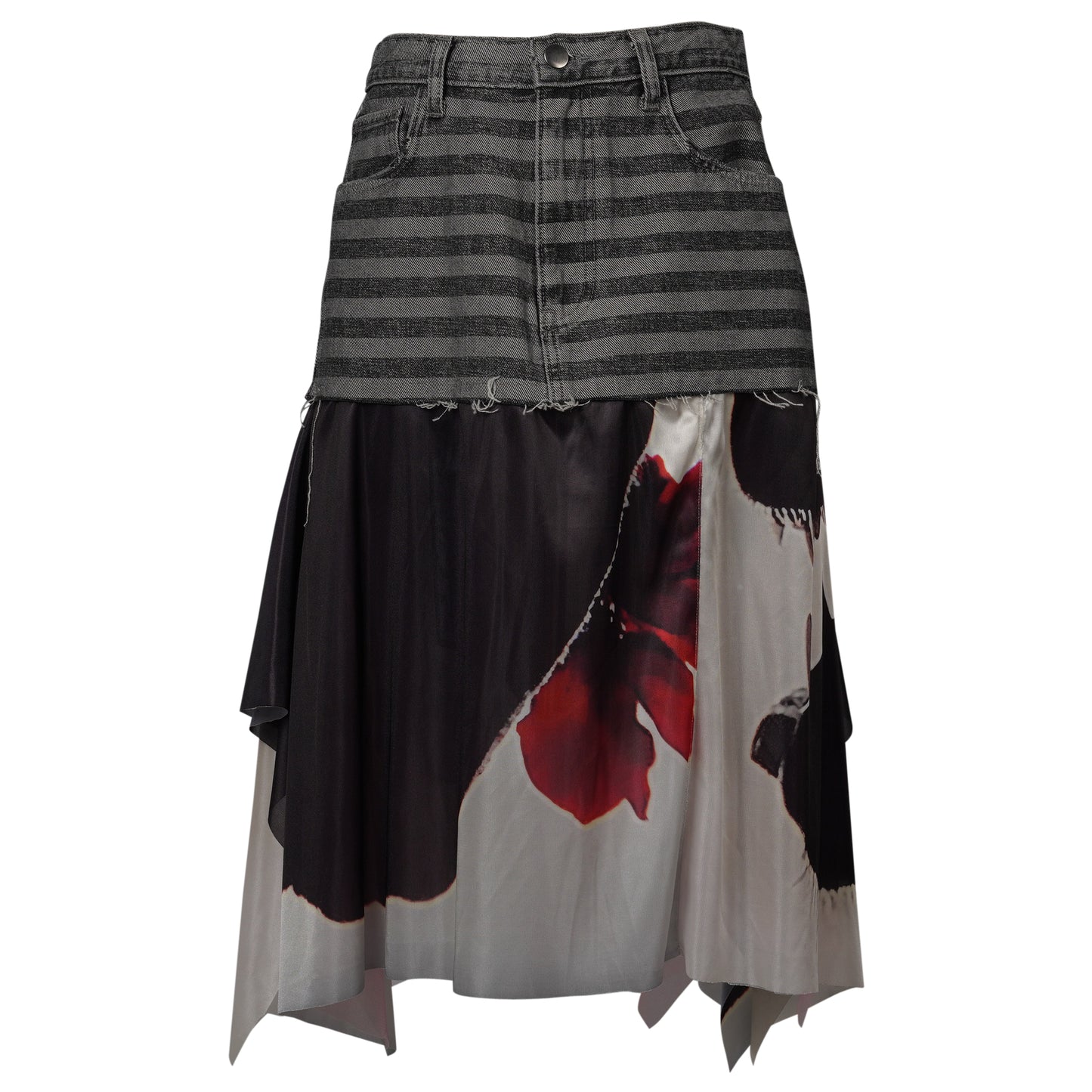 DENIM CLOTH SKIRT / FLYTRAP