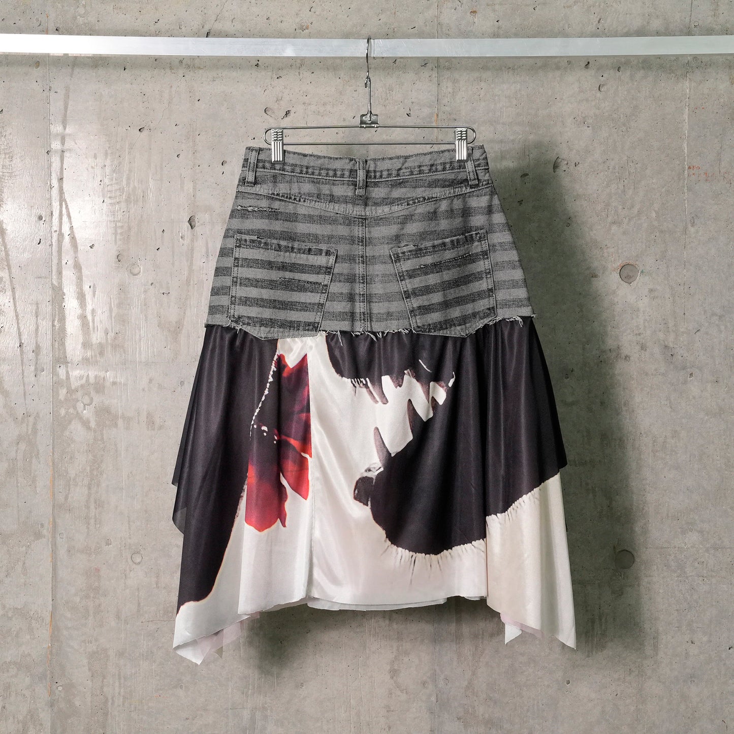 DENIM CLOTH SKIRT / FLYTRAP