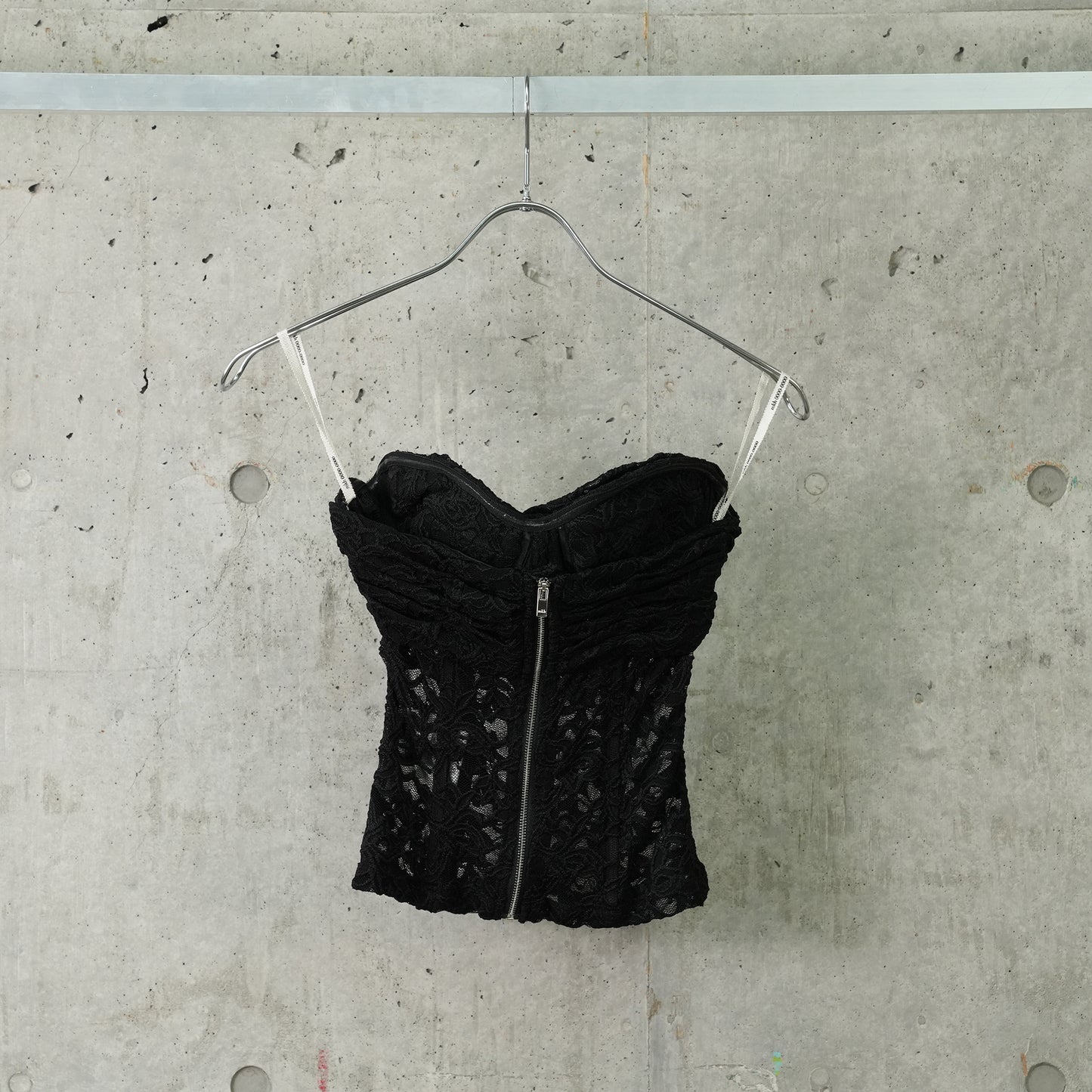 TWISTED KNOT LACED CORSET / 06:BLACK